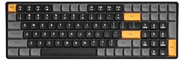 Bàn phím cơ không dây DarkFlash GD100 Sugar Brown Yellow Axis switch