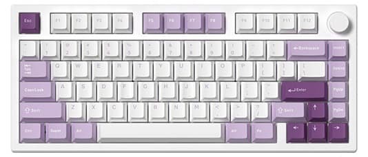 Bàn phím cơ FL-Esports GP75CPM Taro Purple 3 Mode Kailh Box V2 Red switch