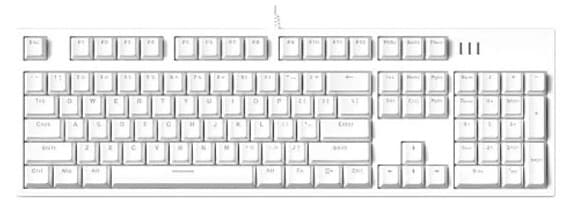Bàn phím cơ FL-Esports MK104 Pro White Switch Outemu Brown