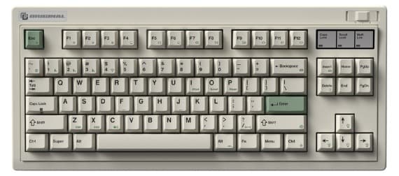 Bàn phím cơ FL-Esports OG87 Classic White 3 Mode — kailh coolmint v2