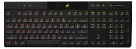 Bàn phím cơ không dây Corsair K100 AIR-BLK-MX ULP TCT RGB
