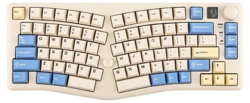 Bàn phím cơ LEOBOG ALICE A75 Xanh dương+ be Ramboo switch