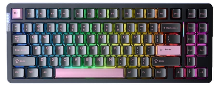 Bàn phím cơ LEOBOG Hi86 Đen hồng Star Vector switch