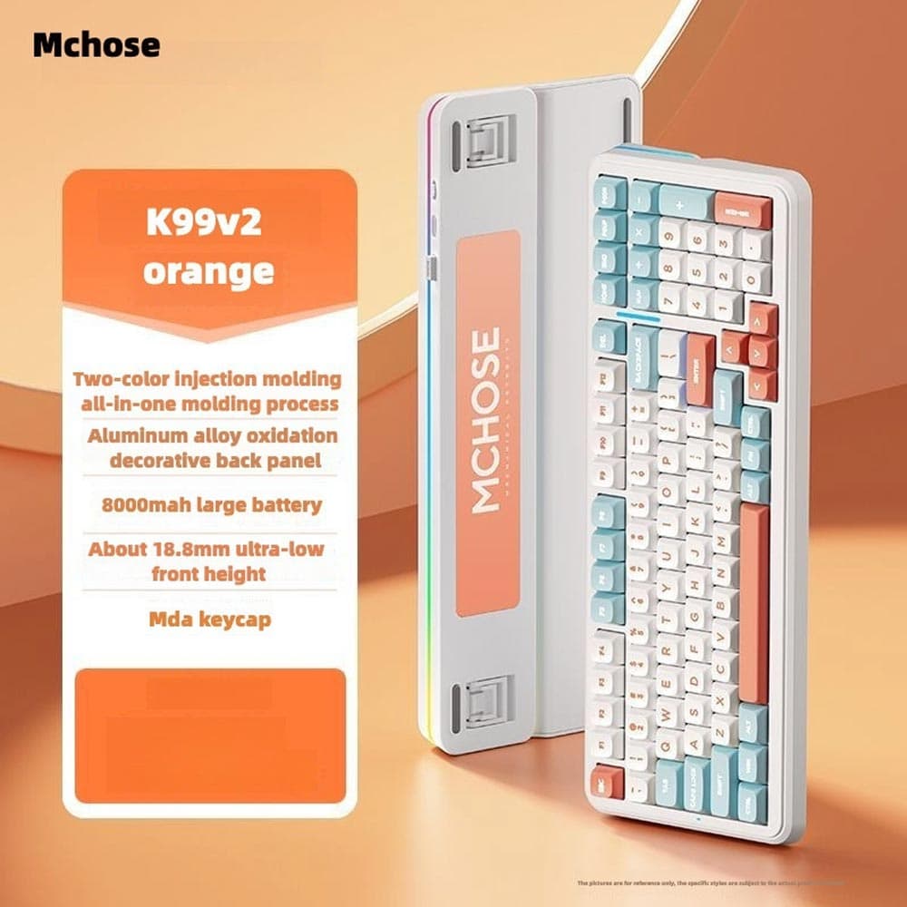 Bàn phím cơ MCHOSE 3 Modes K99 V2 – Horizon Orange Icy Creamsicle Switch