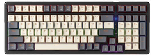 Bàn phím cơ Newmen GM328 White Grey Red switch