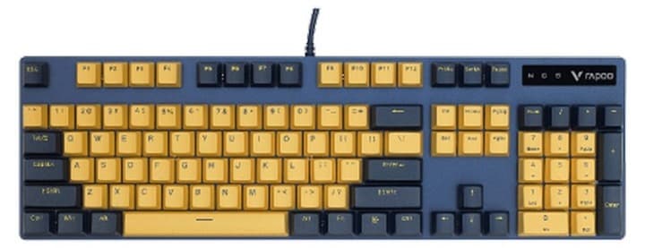 Bàn phím cơ Rapoo V500 Pro Yellow Blue (Red Switch)