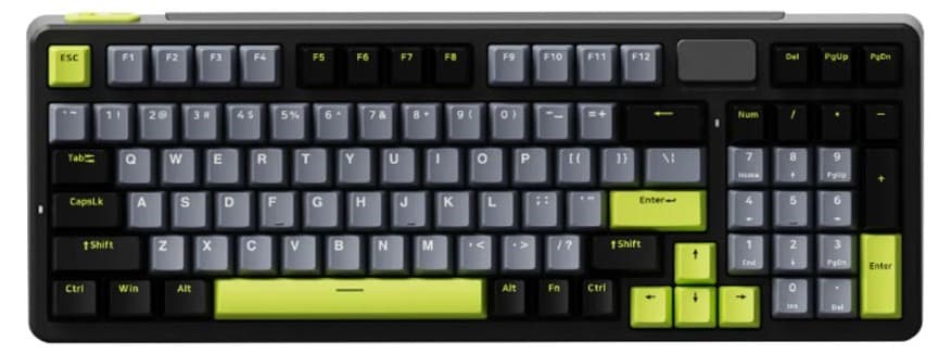 Bàn phím cơ Rapoo V700DIY-98 Đen Xám Xanh Lá